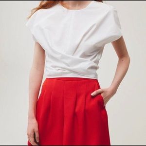 Aritzia Le Fou Tie Front Top